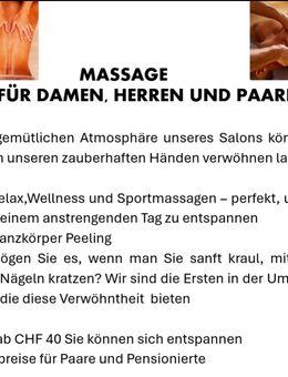 Massage für Damen, Herren und Paare - Kehrsatz