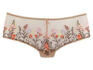 LASCANA Stringpanty Maria mit bunten Blumen aus Stickereispitze