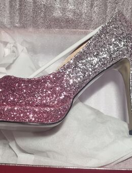 Glitzerpumps rosa / silber Gr.44 - Sankt Wendel