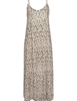 s.Oliver Maxikleid mit Alloverdruck und Schleife am Rücken, Sommerkleid, Strandkleid