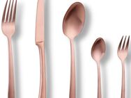 ECHTWERK Besteck-Set Avelino (68-tlg), 12 Personen, Edelstahl 18/10, Tafelbesteck, bronzefarben, Geschenkkassette
