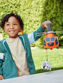 MATCHBOX Spielzeug-Hubschrauber Action Drivers Rettungshubschrauber, mit Die-Cast-Spielzeugrettungswagen