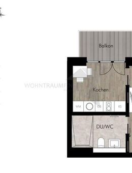 Singles aufgepasst! Energieeffiziente 1-Raum-Wohnung mit Einbauküche und Balkon am Pelzmühlenteich - Chemnitz