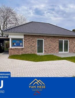 Ihr Traum vom Eigenheim: Moderner Neubau-Bungalow in idyllischer Lage! SCHLÜSSELFERTIG! - Moormerland