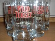 6x Wild Turkey Whiskeyglas, mit Luftblase im Boden - Tauberbischofsheim Zentrum