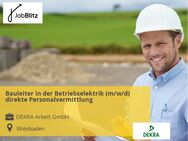 Bauleiter in der Betriebselektrik (m/w/d) direkte Personalvermittlung - Wiesbaden