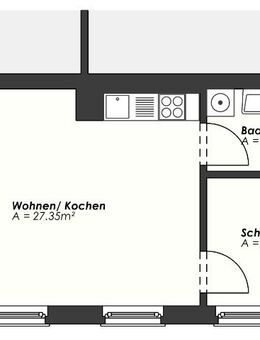 2 Raumwohnung mit Pkw-Stellplatz und Abstellraum - Calbe (Saale)
