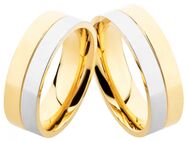 Ringpaar mit goldfarbiger Beschichtung E113 ohne Stein - Aholming