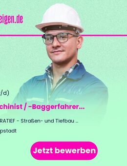 Maschinist / -Baggerfahrer (m/w/d) - Lippstadt