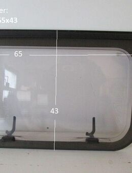 Wilk-Wohnwagenfenster Roxite 94 D399 Polyplastic ca 65 x 43 gebr. (zB 540) - Schotten Zentrum