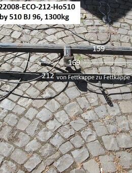 BPW Wohnwagenachse (1300 kg) ca 212 cm gebraucht ECO (passend Hobby 510) - Schotten Zentrum