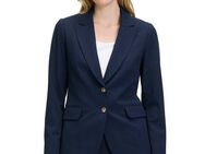Betty&Co Longblazer Betty & Co Klassischer Blazer mit Taschen Druckfutter