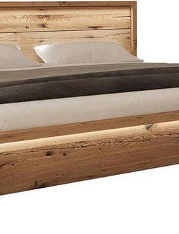 Home affaire Massivholzbett Ambroise aus Wildeiche, inkl. LED-Beleuchtung