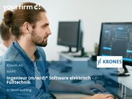 Ingenieur (m/w/d)* Software elektrisch - Fülltechnik - Neutraubling