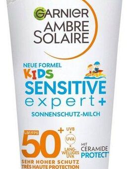 GARNIER Sonnenschutzmilch Garnier Kids Sensitive Sonnenschutz-Milch, mit Lichtschutzfaktor