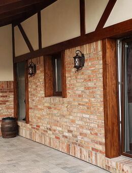 Alte Stein Wand Riemchen Klinker Ziegel Backstein Fliese terracotta Loft Style Eckstein Eckriemchen - Salzatal
