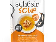 Schesir Cat Soup 12 x 40 g - Thunfisch, Karotten und Kürbis