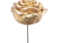 Deko Rosen Grabschmuck Gold mit Stecker, Grabdekoration Rosendekoration Frühling - Uslar Zentrum