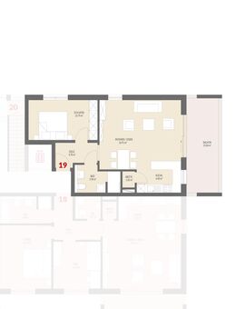 Neubau: 2-Zimmer Obergeschoss mit Balkon im Kanderpark, Binzen Nr.19 - VERKAUFT - Binzen