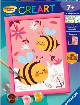 Ravensburger Malen nach Zahlen CreArt, Niedliche Hummeln, Made in Europe