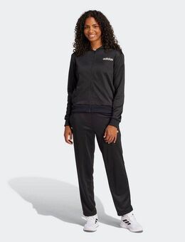adidas Sportswear Trainingsanzug W LINEAR TS (2-tlg), Trainingsjacke mit Kapuze, Tracksuit