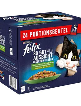 38 + 10 gratis! 48 x 85 g Felix Nassfutter - "So gut wie es aussieht" Mix III