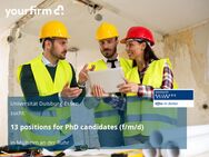 13 positions for PhD candidates (f/m/d) - Mülheim (Ruhr)