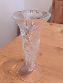 Vase aus Bleikristall, Durchmesser oben ca. 9 cm und unten ca. 7,5 cm, Höhe ca. 17 cm. in 91126