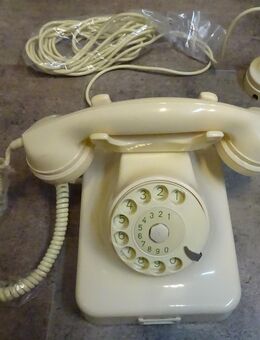 Telefon (16) Tischapparat W48 weiß, Hersteller Firma Mix & Genest, Baujahr 12.56. (funktioniert) mit W32 - Schönau (Baden-Württemberg)