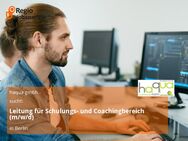 Leitung für Schulungs- und Coachingbereich (m/w/d) - Berlin