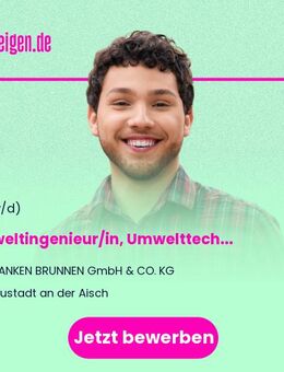 Umweltingenieur/in, Umwelttechniker/in oder Umweltschutztechniker/in (m/w/d) - Neustadt (Aisch)