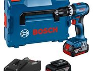 Bosch Professional Akku-Schlagbohrmaschine »GSB 18V-45«, Inkl. 2x Akkus 3,0Ah und Schnellladegerät GAL 18V-40, in L-BOXX