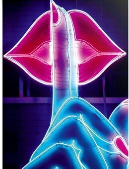Reinders! Poster Neon Lips, (1 St)