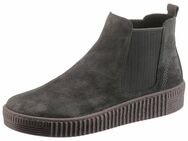 Gabor Chelseaboots, Plateau, Stiefelette, Schlupfschuh mit dezenten Kontrastnähten