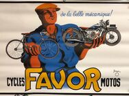 Original Reklame Plakat von 1937 Motorrad Cycles Favor Bellenger - Köln