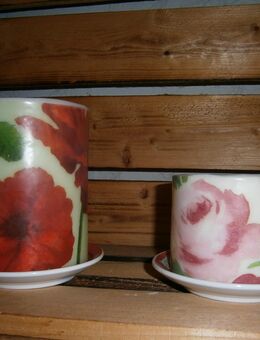 *Set 2 stück Blumen Motivkerzen Deko* - Neunkirchen (Nordrhein-Westfalen)