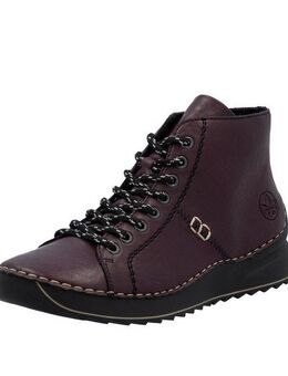 Rieker Schnürboots Schnürstiefelette, High Top Sneaker, Plateauboots mit Profilsohle