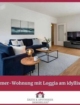 Sanierte 2-Zimmer-Wohnung mit Loggia am idyllischen Alsterlauf - Hamburg