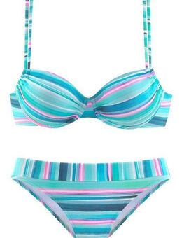 Venice Beach Bügel-Bikini in gestreifter Piqué-Qualität