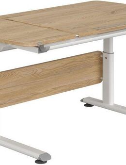 PAIDI Kinderschreibtisch DIEGO CURVED GT, Schülerschreibtisch, ergonomisch, mitwachsend, stufenlos höhenverstellbar, geteilte Tischplatte neigbar