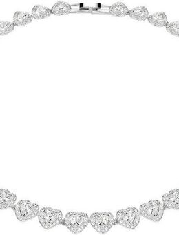 Swarovski Collier Schmuck Geschenk Ariana Grande Tennis Halskette Herz, mit Swarovski® Kristall