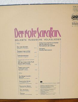 Der rote Sarafan-Beliebte Russische Volkslieder-Vinyl-LP,Eterna,1988 - Linnich