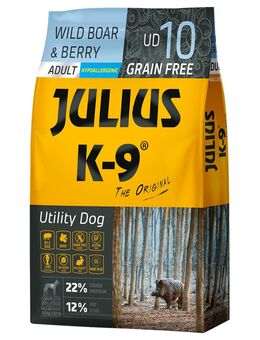 JULIUS K-9 Adult Wildschwein & Beere - Sparpaket: 2 x 10 kg