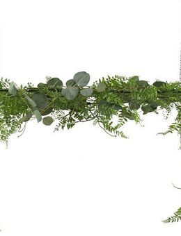 Kunstpflanze Dekohängeobjekt mit Kunstpflanzen, Creativ green, Höhe 45 cm, mit Metallrahmen zum Aufhängen