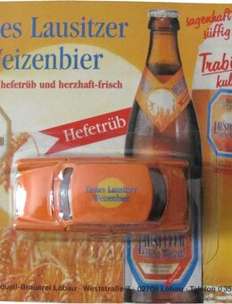 Löbauer Bergquell Nr.09 - Erstes Lausitzer Weizenbier - Trabant 601 - DDR Pkw - Doberschütz