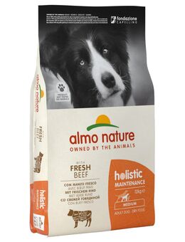12 kg Almo Nature Holistic zum Sonderpreis! - Medium Adult Rind & Reis