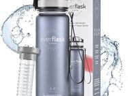 BeMaxx Trinkflasche Tritan EVER FLASK Früchtebehälter 500ml grau - Birkenfeld (Baden-Württemberg)