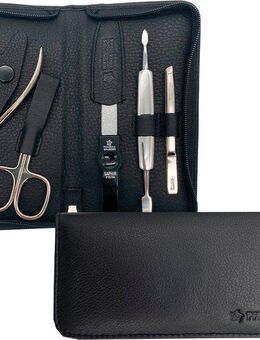 PFEILRING Maniküre-Etui, 5 tlg., Nappaleder
