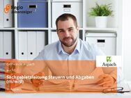 Sachgebietsleitung Steuern und Abgaben (m/w/d) - Aspach