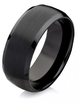 Herrenring Wolframring HW106 ohne Stein mit Gravur - Aholming